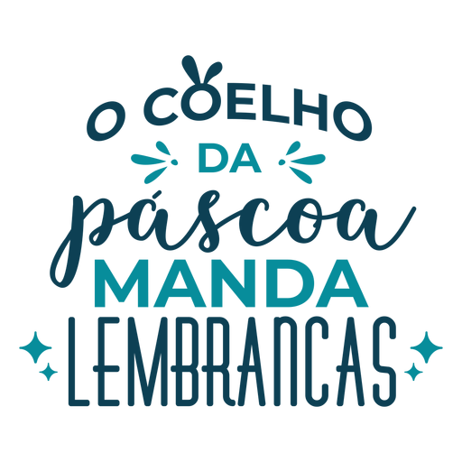 Pascoa Manda Lembrancas Schriftzug PNG-Design