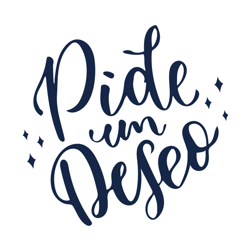 Pide um deseo lettering PNG Design