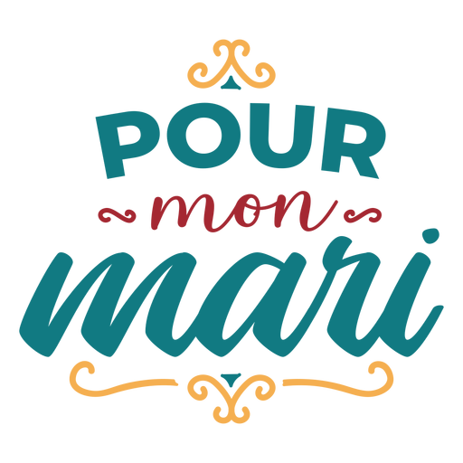 Verter mon mari letras Descargar PNG SVG transparente