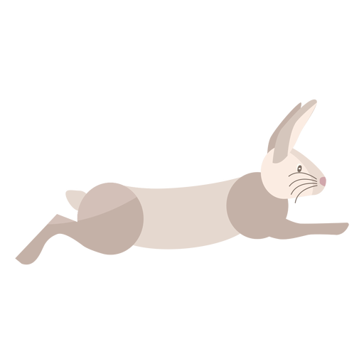 Conejo corriendo plano - Descargar PNG/SVG transparente