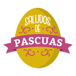 Saludos de pascuas lettering PNG Design