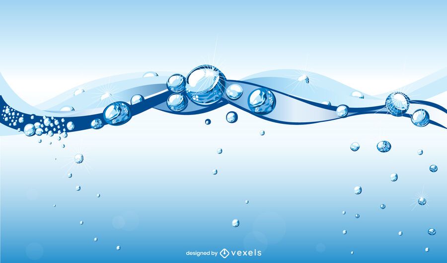 Purity Water Wave - Vector Download