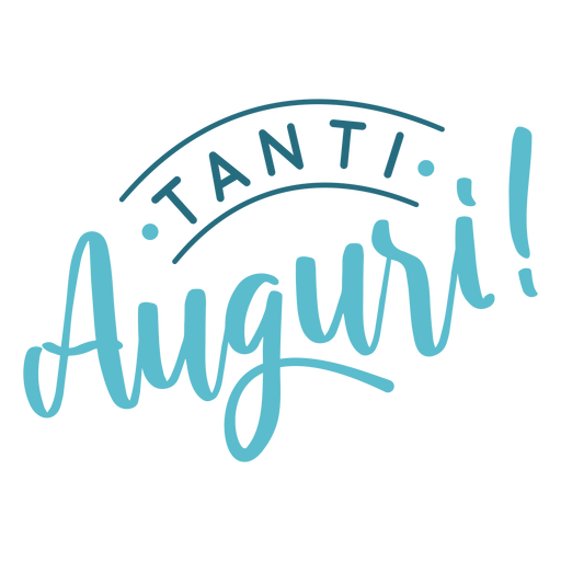 Tanti-Auguri-Schriftzug PNG-Design