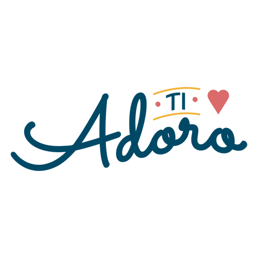 Letras de Ti adoro - Baixar PNG/SVG Transparente