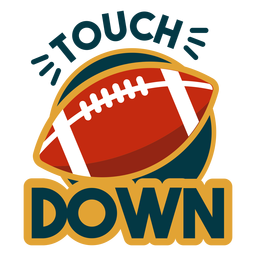 Touchdown-Schriftzug PNG-Design
