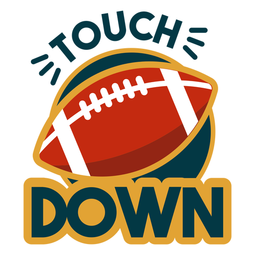 Touchdown lettering PNG Design