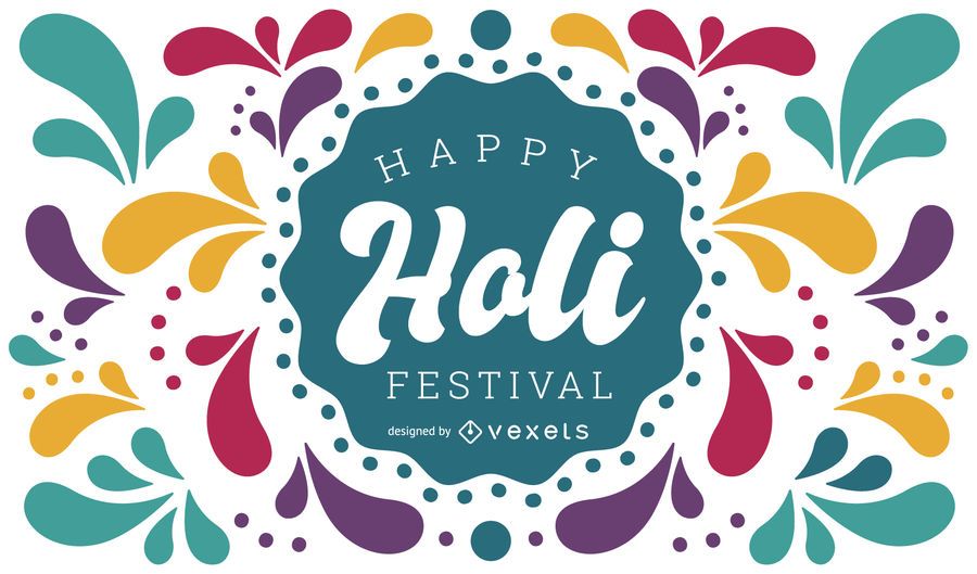 Feliz Holi Festival Design Feliz Holi Festival Design