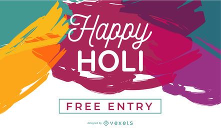 Happy Holi Poster Design Happy Holi Poster Design