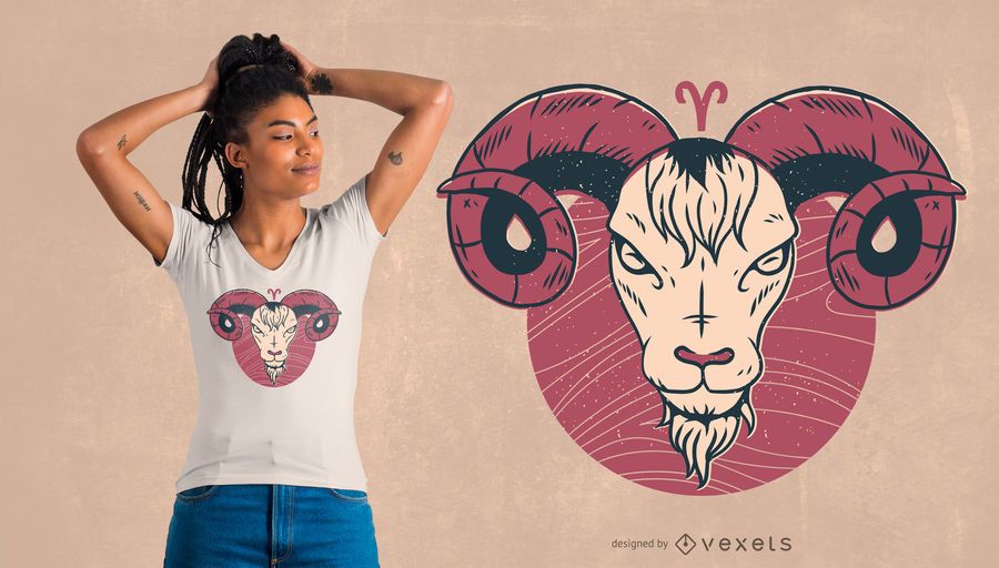 Aries Zodiac T-shirt design Aries Zodiac T-shirt design