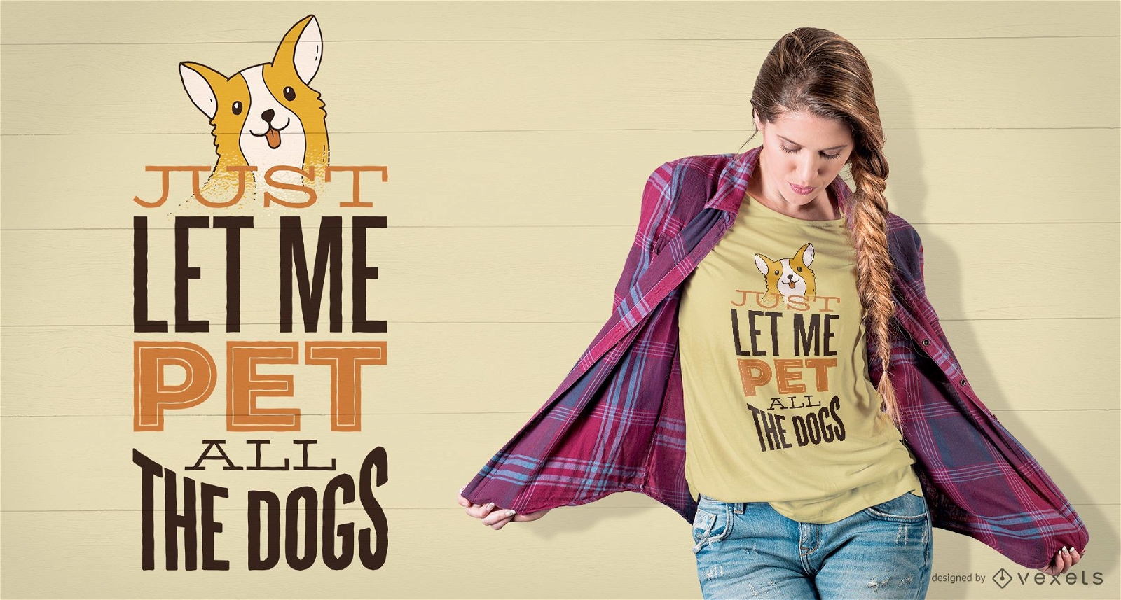 Pet All the Dogs T-Shirt Design