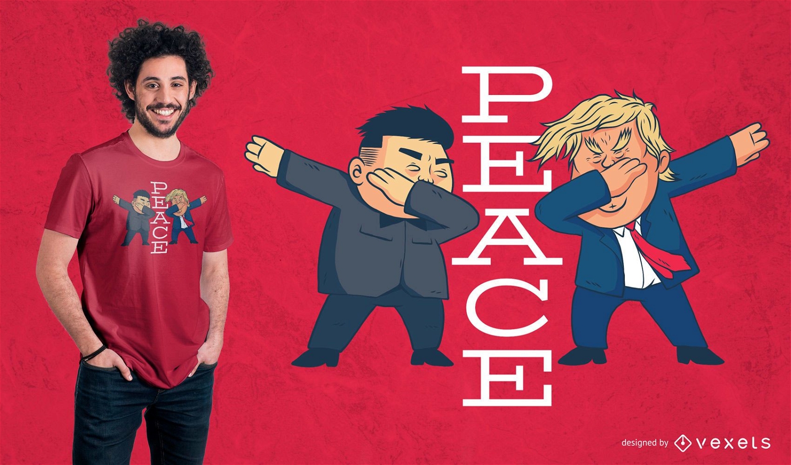 Design de camisetas Trump Peace