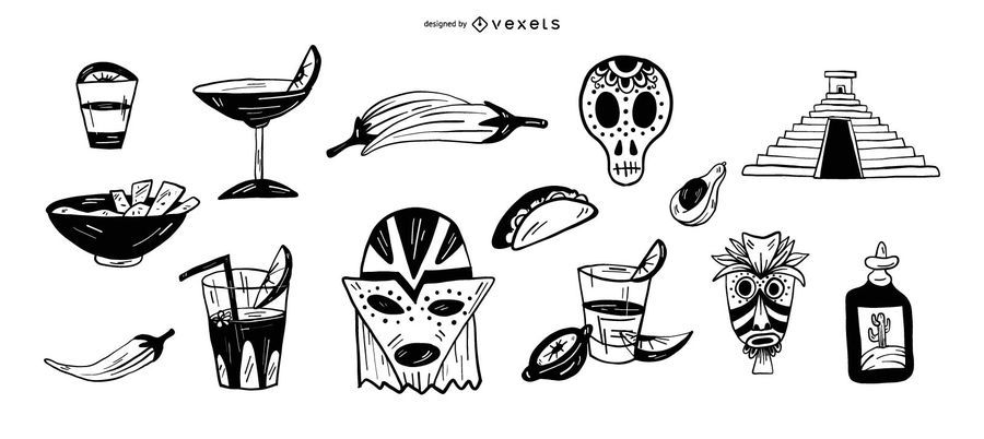 Cinco de Mayo Icon Set Cinco de Mayo Icon Set