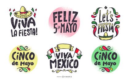 Conjunto De Letras De Cinco De Mayo Conjunto De Letras De Cinco De Mayo