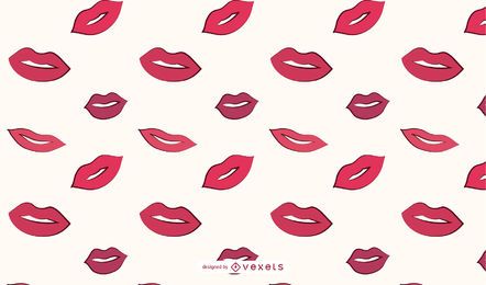 Patrón de labios de mujer Patrón de labios de mujer