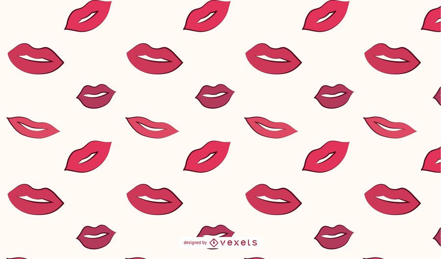 Frau Lippen Muster Frau Lippen Muster