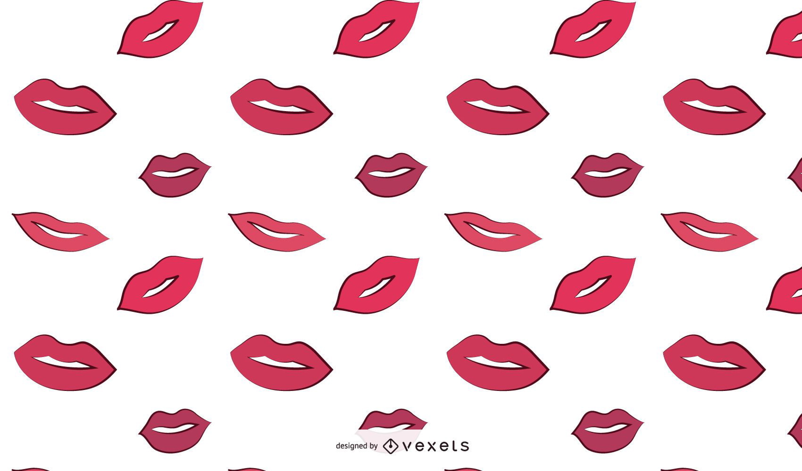 Woman Lips Pattern Design