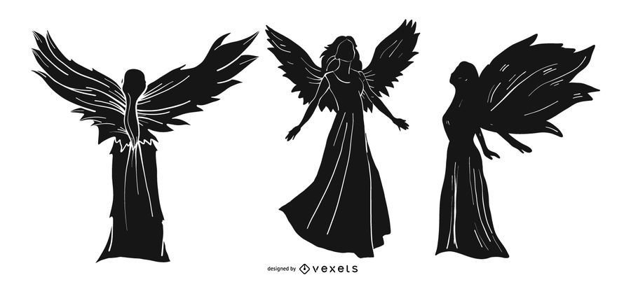 Angel Silhouette Set Angel Silhouette Set