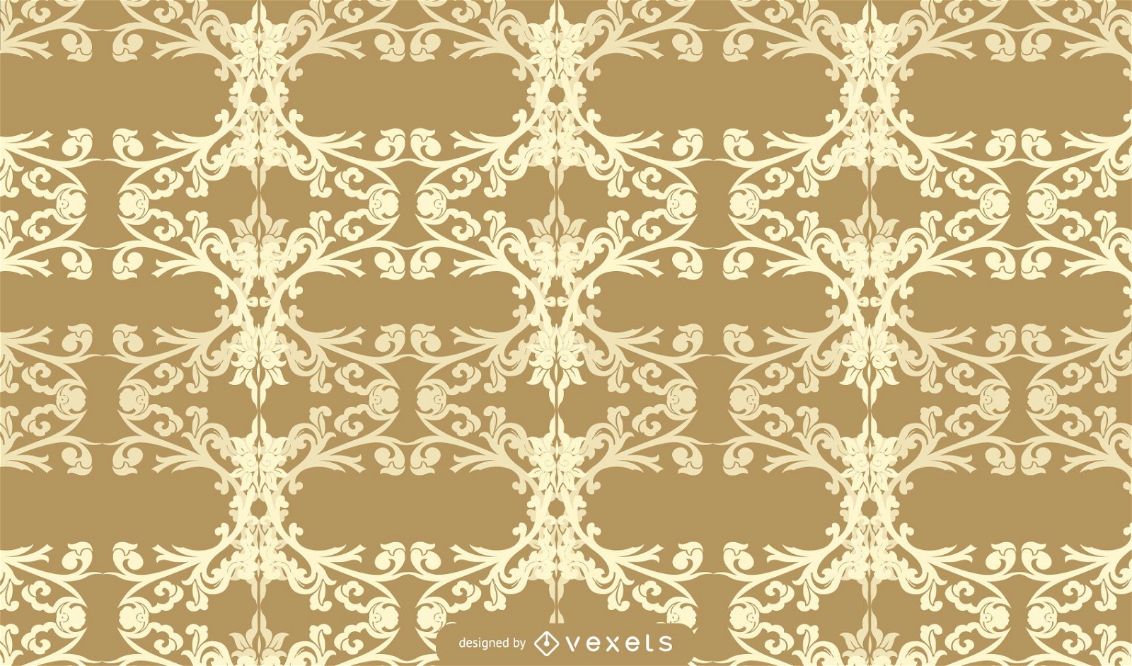 Victorian Pattern Background Design 