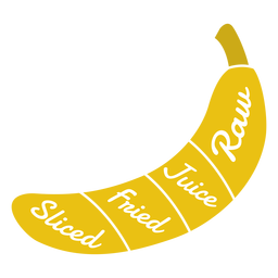 Suco de banana crua frito em salgadinhos Desenho PNG