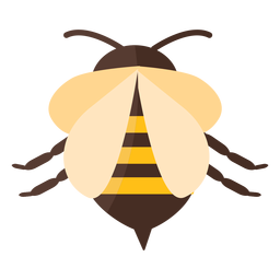Bee sting stripe wing wasp flat PNG Design Transparent PNG