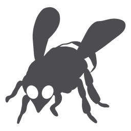Silhueta listrada de asa de vespa de abelha Desenho PNG