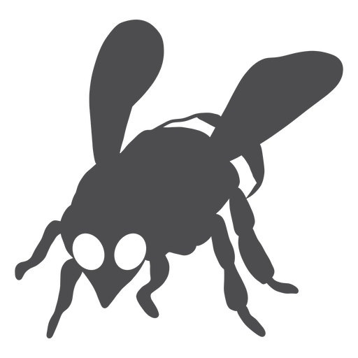 Bienenwespe Flügelstreifen Silhouette PNG-Design