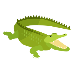 Crocodilo jacaré mandíbula cauda presa achatada Desenho PNG Transparent PNG