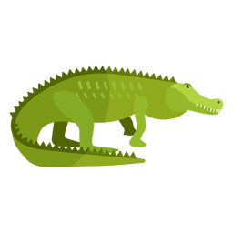 Crocodile alligator tail fang flat