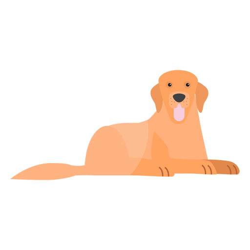 Perro cachorro lengua cola oreja plana Diseño PNG
