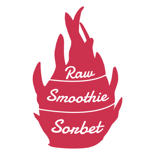 Dragon fruit raw smoothie sonbet flat