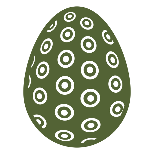 Egg easter painted easter egg easter egg pattern circle spot silhouette PNG Design