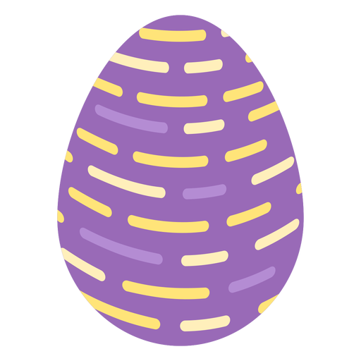 Ovo de Páscoa pintado de ovo de páscoa padrão de ovo de páscoa linha tracejada plana Desenho PNG