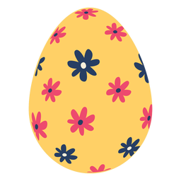 Ovo de Páscoa pintado de ovo de páscoa ovo de páscoa flor plana Transparent PNG