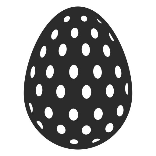 Download Egg easter painted easter egg easter egg pattern oval spot silhouette - Transparent PNG & SVG ...