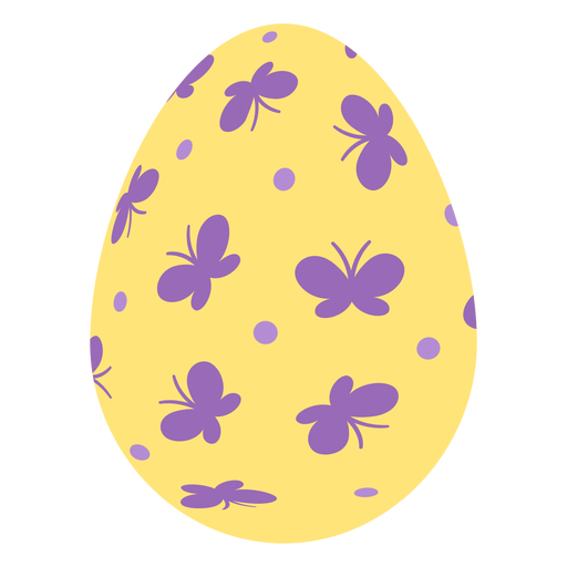 Ei Ostern gemalt Osterei Osterei Muster Muster Schmetterling flach PNG-Design