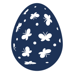 Ovo de Páscoa pintado de ovo de páscoa padrão de ovo de páscoa silhueta de borboleta local Transparent PNG