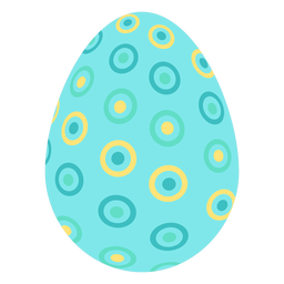 Egg easter painted easter egg easter egg pattern spot circle flat PNG Design