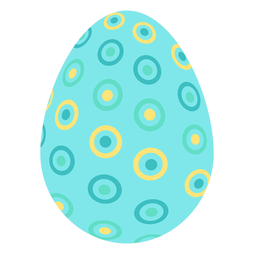 Egg easter painted easter egg easter egg pattern spot circle flat PNG Design