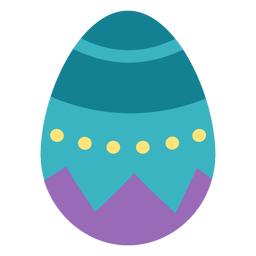 Ei Ostern gemalt Osterei Osterei Muster Muster Fleck flach PNG-Design