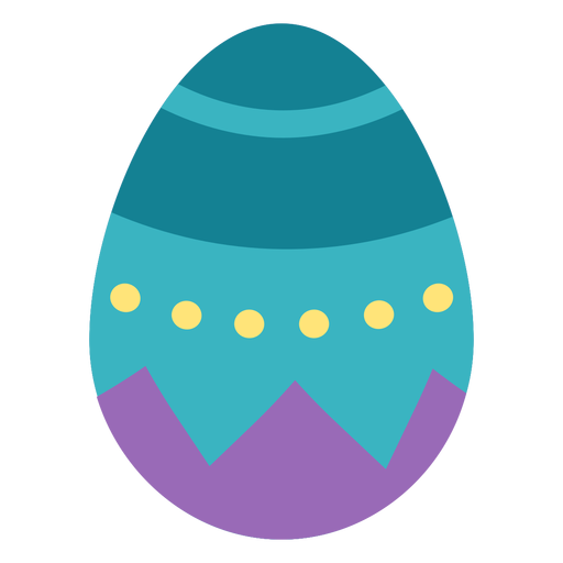 Ei Ostern gemalt Osterei Osterei Muster Muster Fleck flach PNG-Design