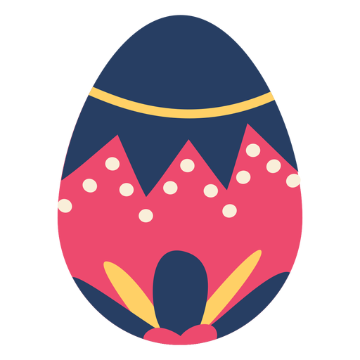 Ovo de Páscoa pintado de ovo de páscoa ovo de páscoa padrão mancha listra pétala plana Desenho PNG