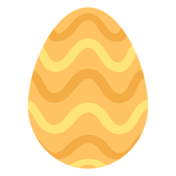 Huevo de pascua pintado huevo de pascua huevo de pascua patrón ola plana Diseño PNG