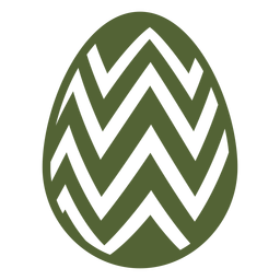 Egg easter painted easter egg easter egg pattern zigzag silhouette PNG Design