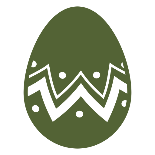 Huevo de pascua huevo de pascua pintado huevo de pascua patr?n de punto en zigzag silueta