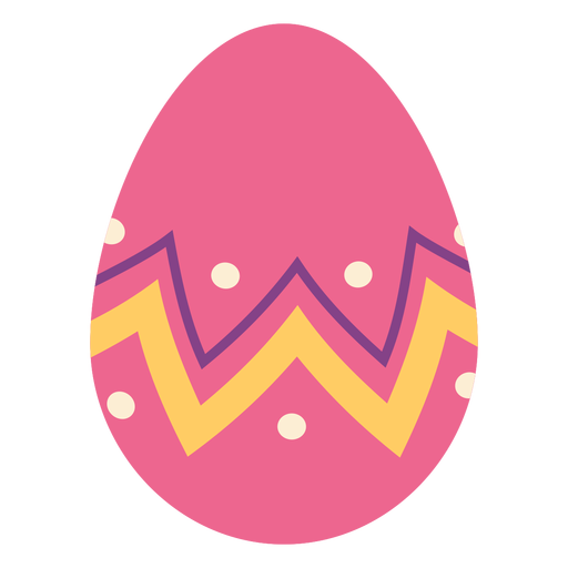 Huevo de pascua pintado huevo de pascua huevo de pascua patr?n zigzag punto raya plana