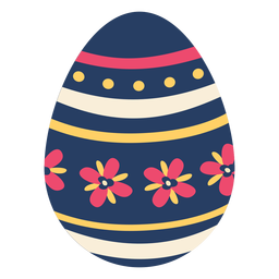 Huevo de pascua pintado huevo de pascua huevo de pascua pétalo flor patrón punto raya plana