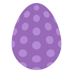 Egg easter painted easter egg easter egg spot pattern flat PNG Design