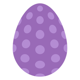 Ei Ostern gemalt Osterei Osterei Ei Punktmuster flach PNG-Design