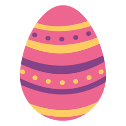 Huevo de pascua pintado huevo de pascua huevo de pascua patrón de puntos raya plana