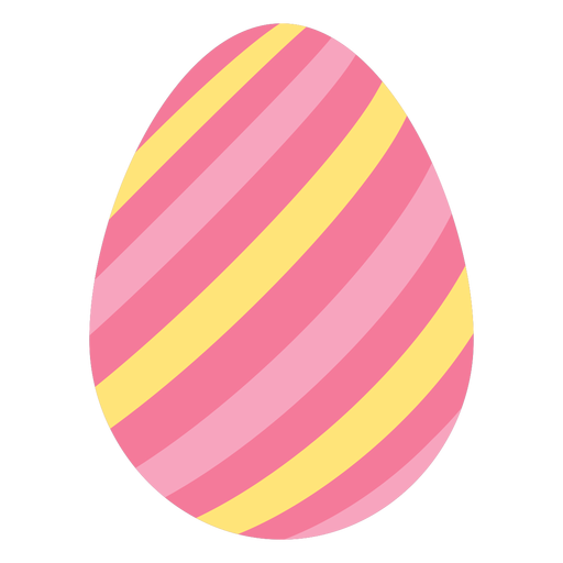 Huevo de pascua pintado huevo de pascua huevo de pascua patr?n de rayas plano Diseño PNG